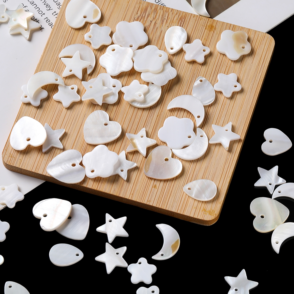 St. Kunkka เปลือกธรรมชาติ 10 ชิ้น สำหรับทำ DIY สร้อยคอและสร้อยข้อมือ