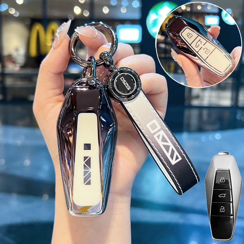 ใช้ได้กับเคสกุญแจ Jaecoo 6 ev รุ่นใหม่ปี 2024-2025 J6 Jaecoo6 EQ7 icar03 ของแต่งรถ พวงกุญแจรถยนต์ พว