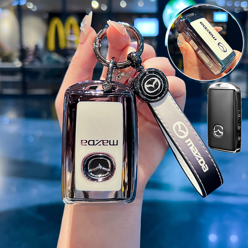 Mazda เคสกุญแจรีโมทรถยนต์ สําหรับ mazda 2 2024 2025 Mazda3 Mazda CX3 CX4 CX7 cx30 CX8 CX5 ของแต่งรถย