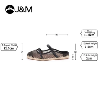 Joy&Mario รองเท้าแตะผู้หญิงทรง Espadrilles ระบายอากาศได้ดี สำหรับผู้หญิง