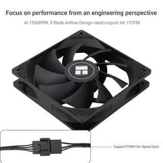 Thermalright 120 มม. พัดลมเคส TL-C12C/-S/CW-S/EXTREM พัดลมระบายความร้อน CPU 1550RPM 4pin PWM เงียบพัดลม Cooler S-FDB แบริ่ง CPU