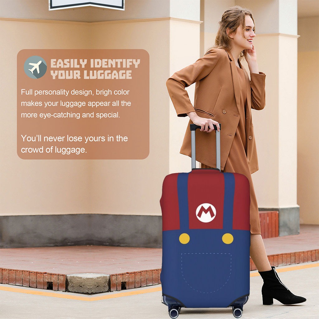 ผ้าคลุมกระเป๋าเดินทาง ผ้าสแปนเด็กซ์ แบบยืดหยุ่น ยืดหยุ่น Mario Travel Luggage Cover 18-32 นิ้ว MB026 ราคา ถูกที่สุด ดีลบีเคเค แกลเลอรีภาพที่ 7