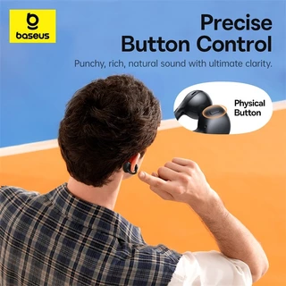 BASEUS Bass BC1 หูฟังคลิปหูแบบเปิด Bluetooth 6.0 4 ไมค์ กันน้ำ IP55 ใช้งานได้ 38 ชม.