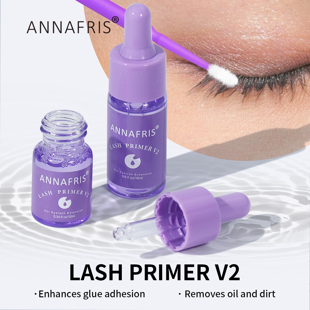 ANNAFRIS 10ml/15ml Eyelash Extensions กาวไพรเมอร์เพิ่ม Bonding Lash กาว Better Retention Primer Extensiones
