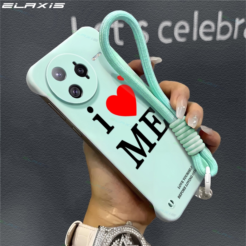 ELAXIS สําหรับ POCO F7 F6 F5 F4 Ultra Pro 5G โดยไม่ต้องขอบฝาครอบโทรศัพท์ Frameless I LOVE ME รูปแบบบ