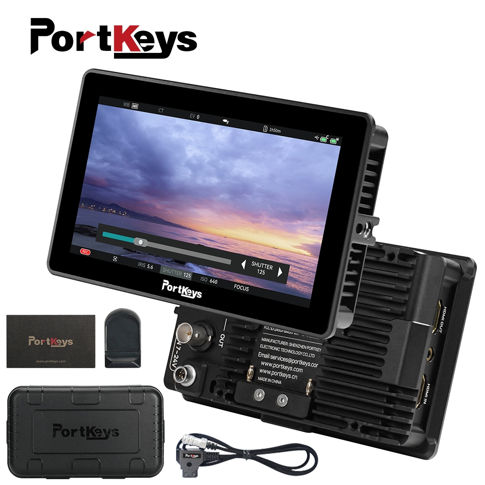 Portkeys BM5 IV 5.5 นิ้วกล้อง Field Monitor 3D LUT จอแสดงผล 1920x1080p Dual Screen Monitor 4K HDMI-U