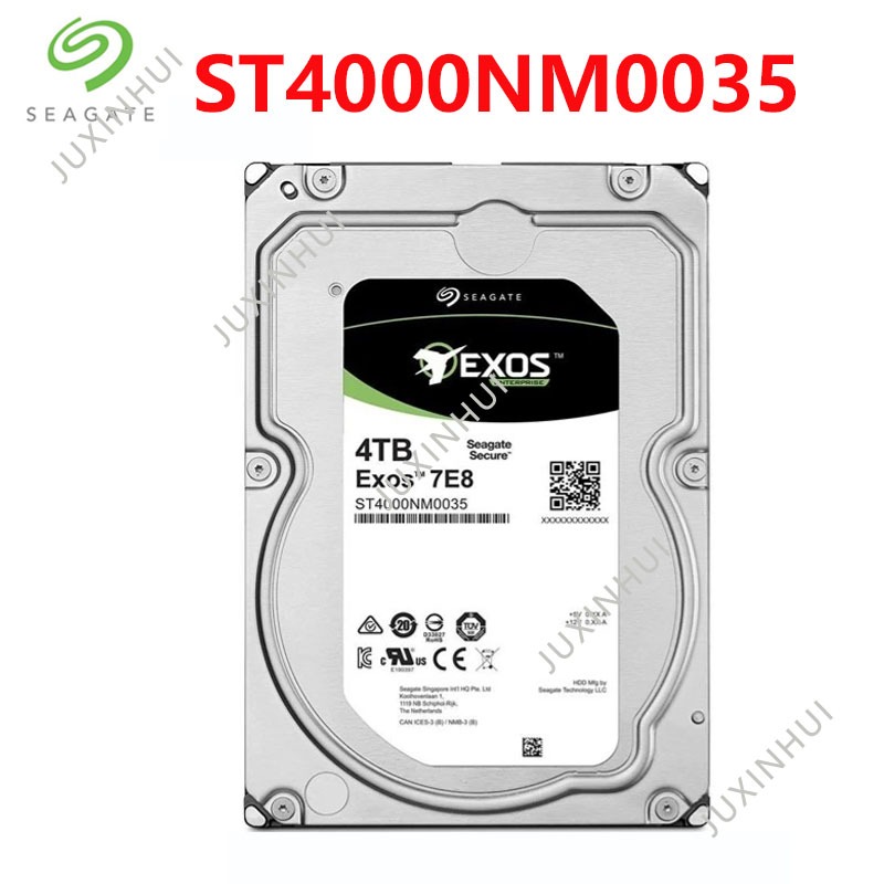 SEAGATE EXOS 7E8 4TB ST4000NM0035 ENTERPRISE 3.5 HDD 7200rpm 128MB SATA 6Gb/s Air