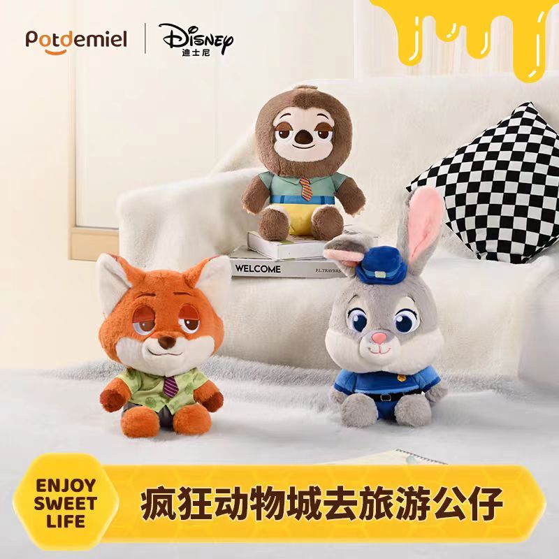 [ของแท้] Zootopia Disney Plushie Doll Nick Judy ตุ๊กตาคู่ของเล่นของขวัญ