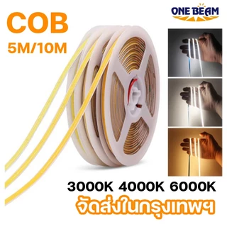 ONE BEAM Strip Lighting แถบไฟ LED 24v COB 5M Led 320LEDS RA90 3000K 4000K 6500K สามารถตัดได้ ไฟเทป LED ไฟติดห้อง นำไฟตกแต่ง LED