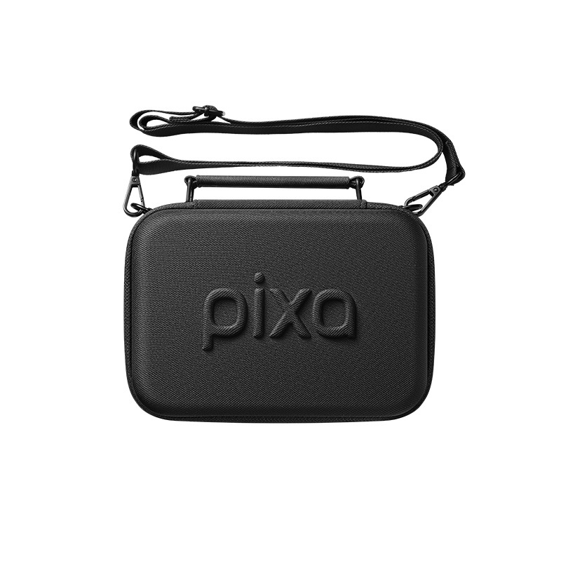 เคส Wacaco Pixapresso, เคสป้องกันพร้อมสายคล้องมือ, พร้อมกล่องแคปซูล, หัวเสริมหนึ่งอันพร้อมฝาปิดและผ้าเช็ดตัวแบบนุ่มหนึ่งอัน