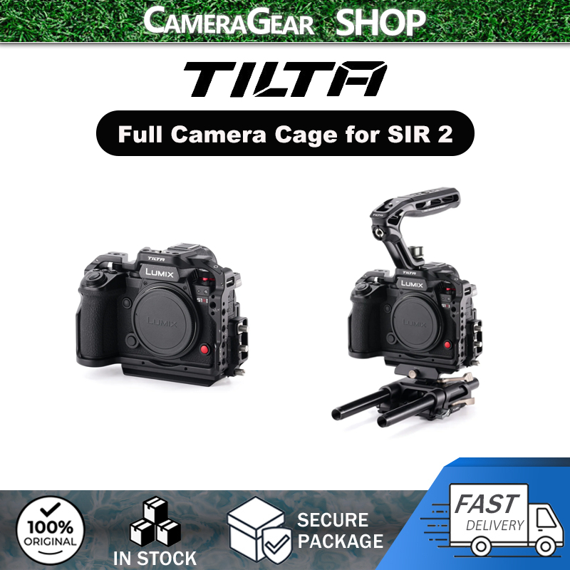 Tilta Full Camera Cage สําหรับ Panasonic S1R II/S5 IIX/G9 II พร้อมแคลมป์สาย USB-C, 1/4′-20 เกลียว ,T