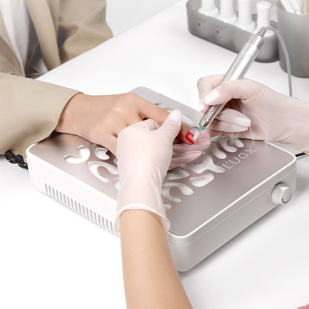 LUGX LG608plus ของเเท้100%  เครื่องดูดฝุ่นเล็บ พลังดูด608Pa ดูดเเรง เเต่เสียงเบา nail dust collector