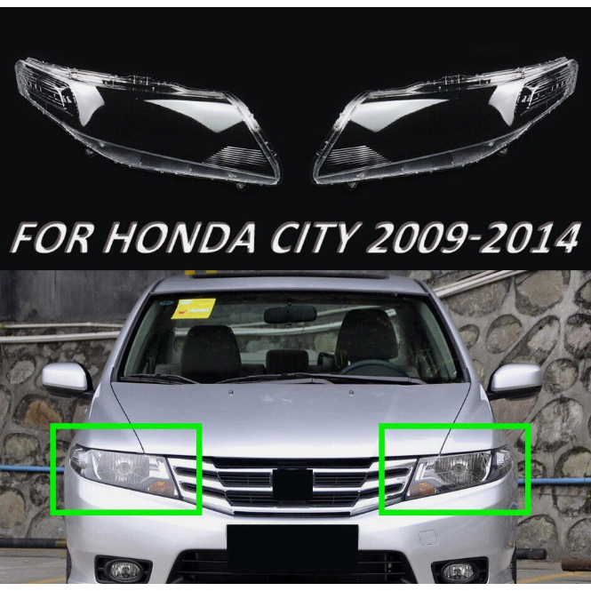 ฝาครอบเลนส์ไฟหน้า/ฝาครอบเลนส์ไฟหน้า/เลนส์ไฟหน้า/สําหรับ HONDA CITY TM0 2009 2010 2011 2012 2013 GM2 GM3 ฝาครอบไฟหน้าหมวก