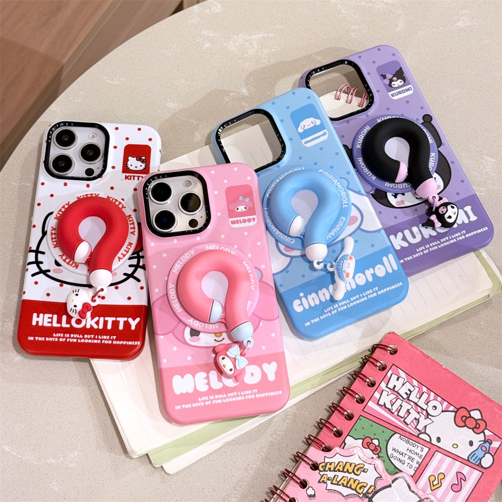 SANRIO สําหรับIphone Case 16 Pro Max 15 Pro Max 14 Pro Max Sanrioเครื่องหมายคําถามฟิล์มเคสโทรศัพท์