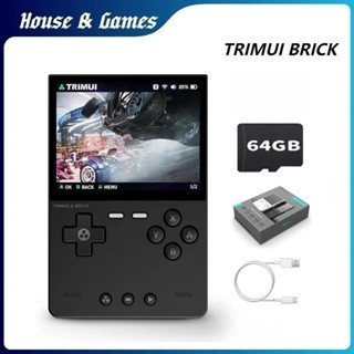 CrossmixOs/Linux TRIMUI BRICK คอนโซลเกมมือถือความละเอียดสูงขนาด 3.2 นิ้ว