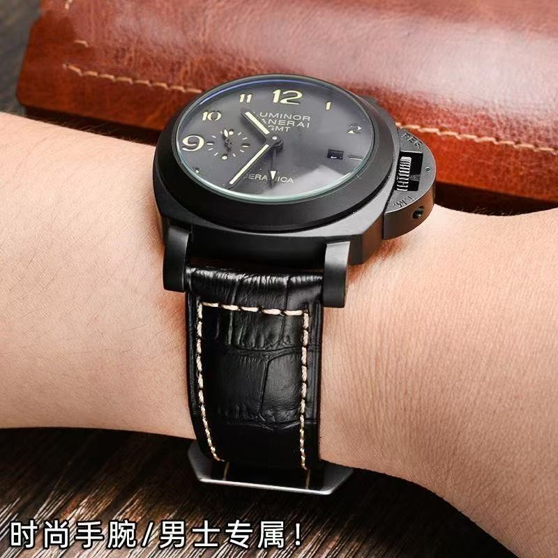 สายนาฬิกา Panerai Luminor หนังแท้ ขนาด 24mm 22mm สำหรับรุ่น PAM441, PAM111 - รูปที่ 7