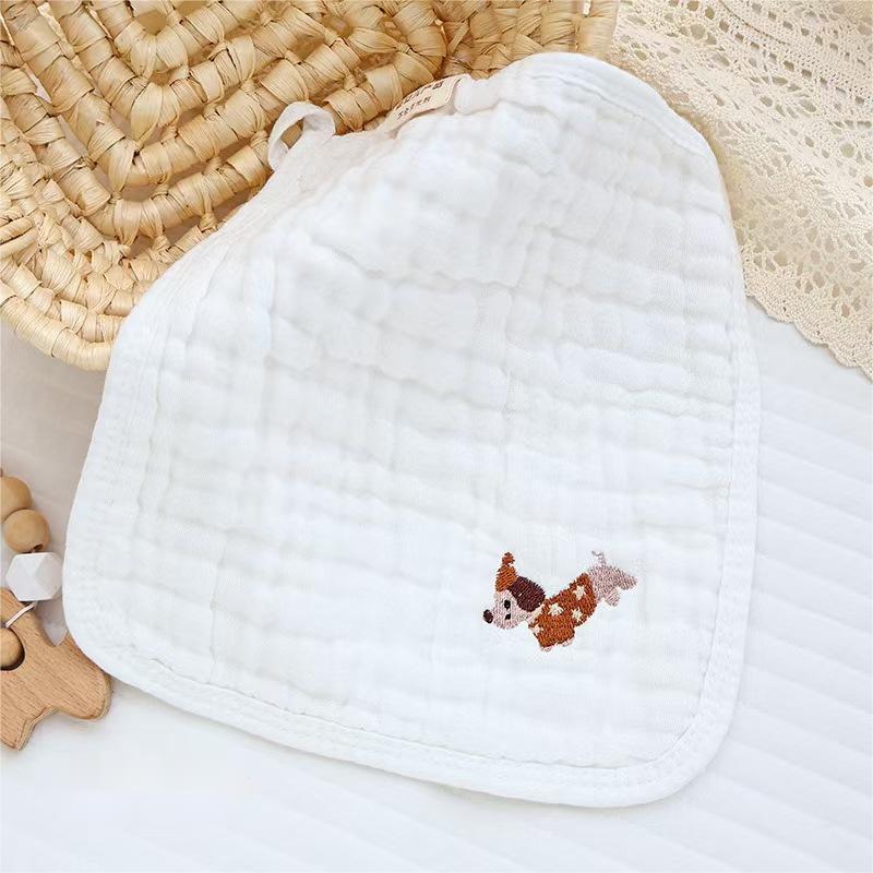 25X25 ซม. ผ้าฝ้ายเด็กผ้าขนหนูเช็ดหน้า 6 ชั้นผ้ากอซผ้ากันเปื้อนเด็กทารกแรกเกิดผ้าเช็ดตัว - รูปที่ 4