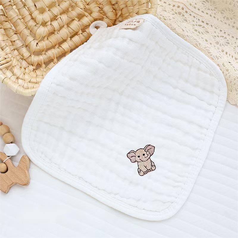 25X25 ซม. ผ้าฝ้ายเด็กผ้าขนหนูเช็ดหน้า 6 ชั้นผ้ากอซผ้ากันเปื้อนเด็กทารกแรกเกิดผ้าเช็ดตัว - รูปที่ 5