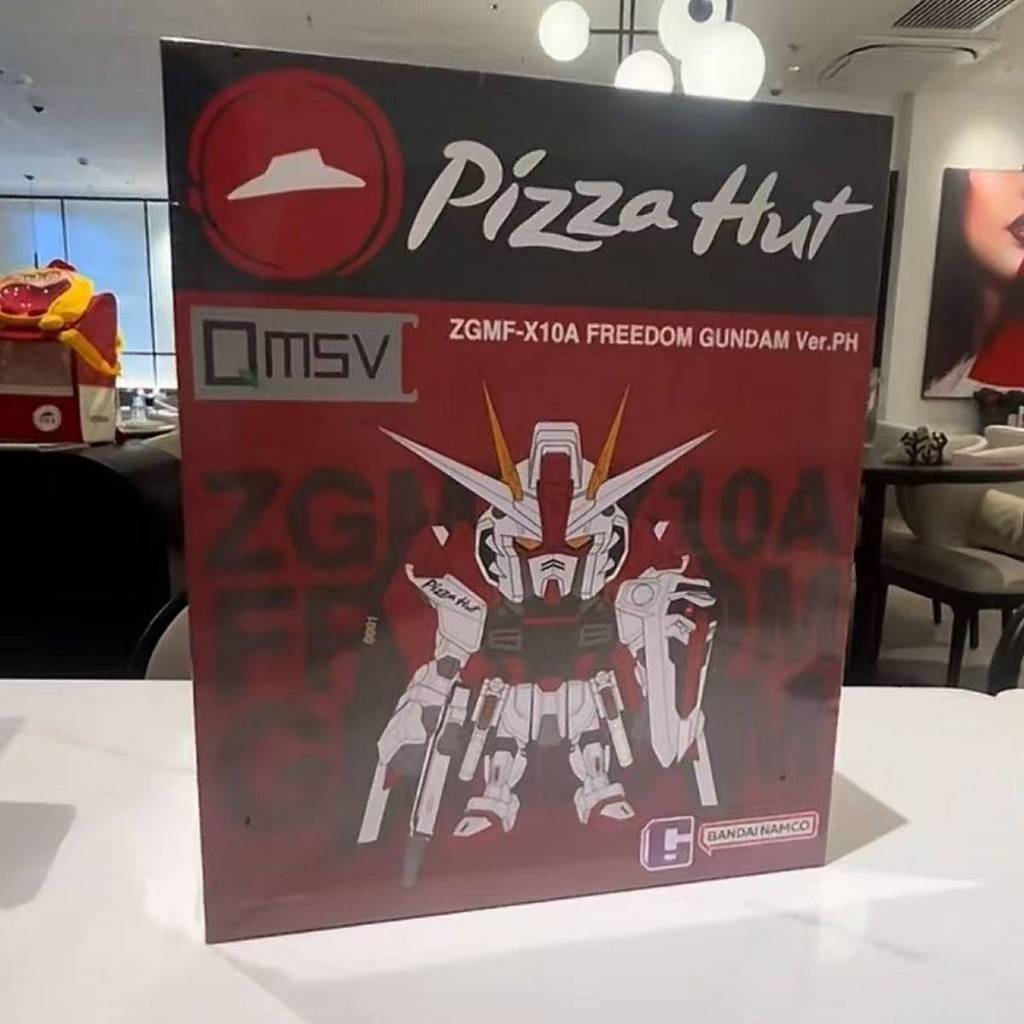 ZGMF-X10A FREEDOM GUNDAM Ver.PH 2024 Pizza Hut ขนาดใหญ่ QMSV Freedom Gundam คอลเลกชันทั่วโลก 3000 รุ