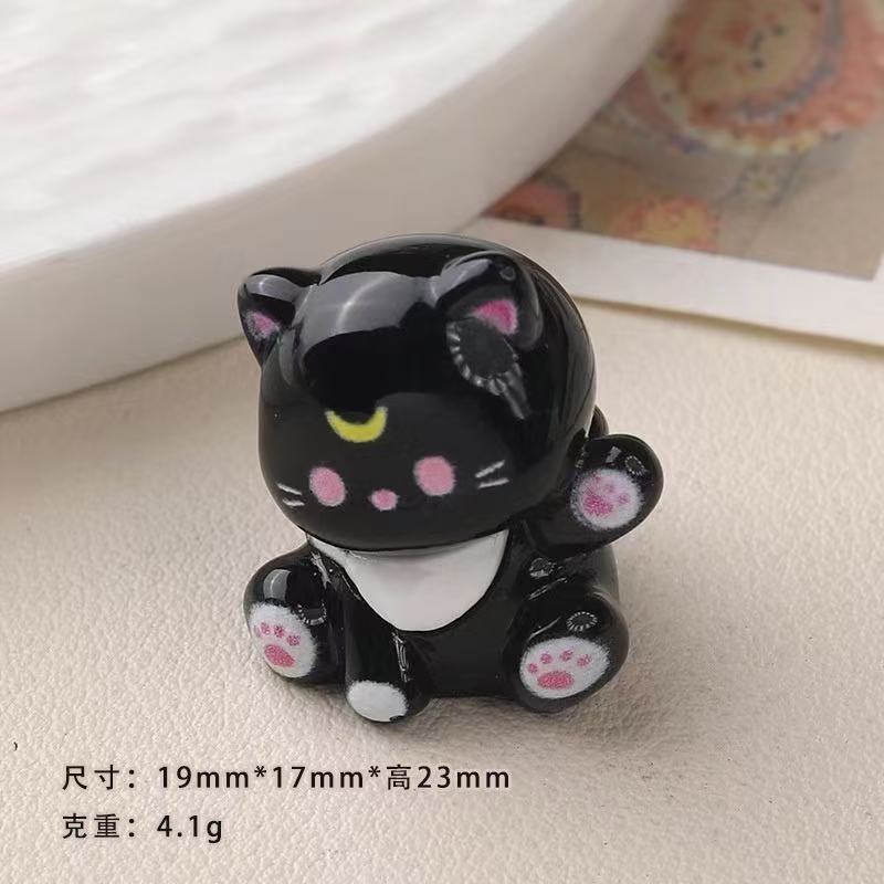 แมวโบกน่ารัก 3D อุปกรณ์เสริมผม DIY กาวครีม แม่เหล็กติดตู้เย็น วัสดุตกแต่งขายส่ง - รูปที่ 7