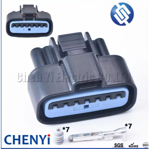 7 Pin ขั้วต่อกันน้ําอัตโนมัติ Air Flow Sensor 08061010 ปลั๊ก PB536-07027 PB53607027 สําหรับ Mitsubishi Lancer Evolution Outlander