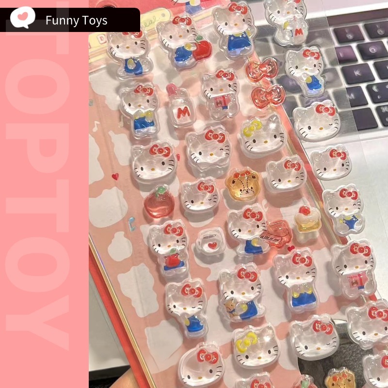 3D สติกเกอร์คริสตัล Kawaii สติกเกอร์นูน DIY Craft โทรศัพท์มือถือสมุดภาพวารสารตกแต่ง Mindful Hobby & ความเครียดบรรเทาของขวัญ