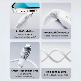 BASEUS สายชาร์จ Ultra-Fast Series 2.4A USB-A to USB ส่งข้อมูล 480Mbps
