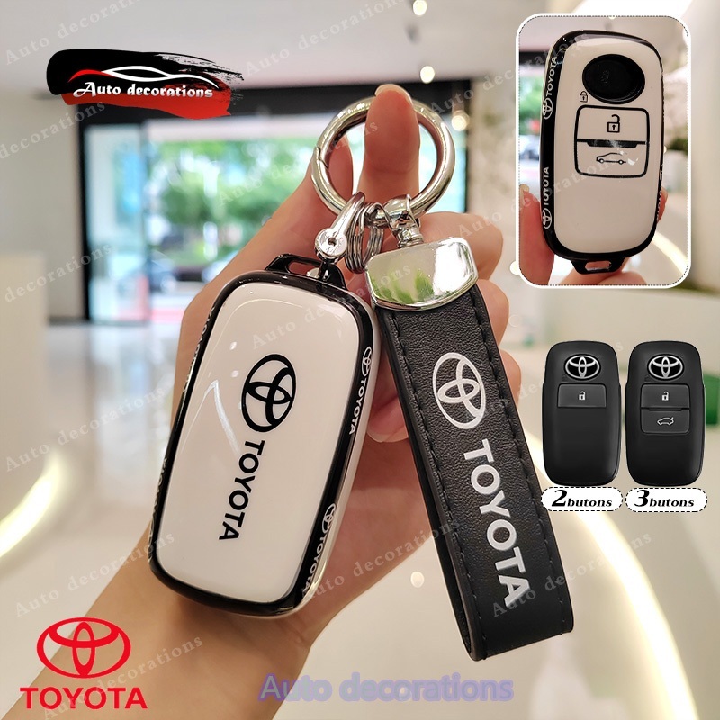 Toyota Yaris ativ / YARIS CROSS 2022-2025 เคสกุญแจรถอัจฉริยะ VELOZ Raize Avanza เคสกุญแจรถ 2/3 ปุ่มพวงกุญแจ – โปรปัง
