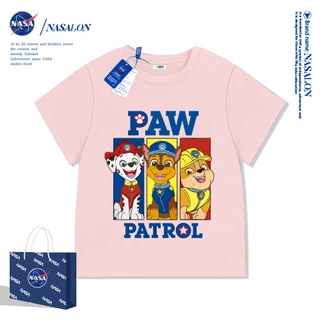 NASA เสื้อยืดเด็ก cotton 100% ลายการ์ตูน Paw Patrol เสื้อเด็กแขนสั้น สไตล์เกาหลี ระบายอากาศดี ใส่สบาย