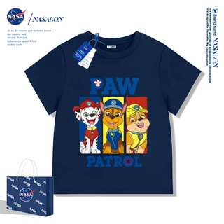 NASA เสื้อยืดเด็ก cotton 100% ลายการ์ตูน Paw Patrol เสื้อเด็กแขนสั้น สไตล์เกาหลี ระบายอากาศดี ใส่สบาย
