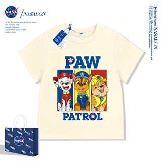 NASA เสื้อยืดเด็ก cotton 100% ลายการ์ตูน Paw Patrol เสื้อเด็กแขนสั้น สไตล์เกาหลี ระบายอากาศดี ใส่สบาย