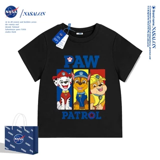 NASA เสื้อยืดเด็ก cotton 100% ลายการ์ตูน Paw Patrol เสื้อเด็กแขนสั้น สไตล์เกาหลี ระบายอากาศดี ใส่สบาย