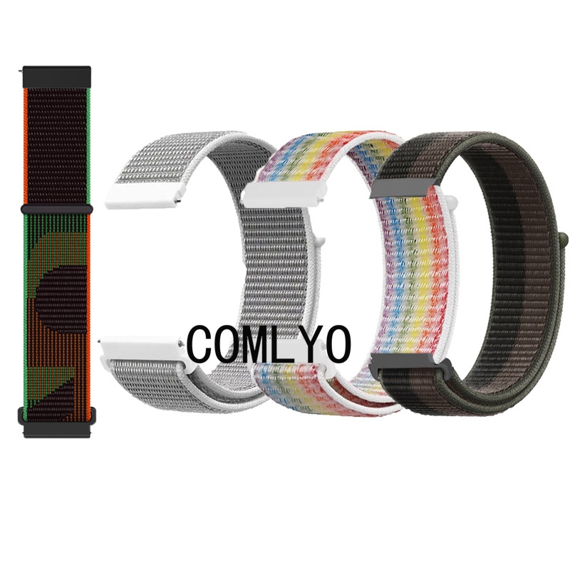 สําหรับ GOOJODOQ FB039 FB027 FB047 สายนาฬิกาอัจฉริยะผู้หญิงผู้ชายไนลอนห่วงนุ่มกีฬา Band