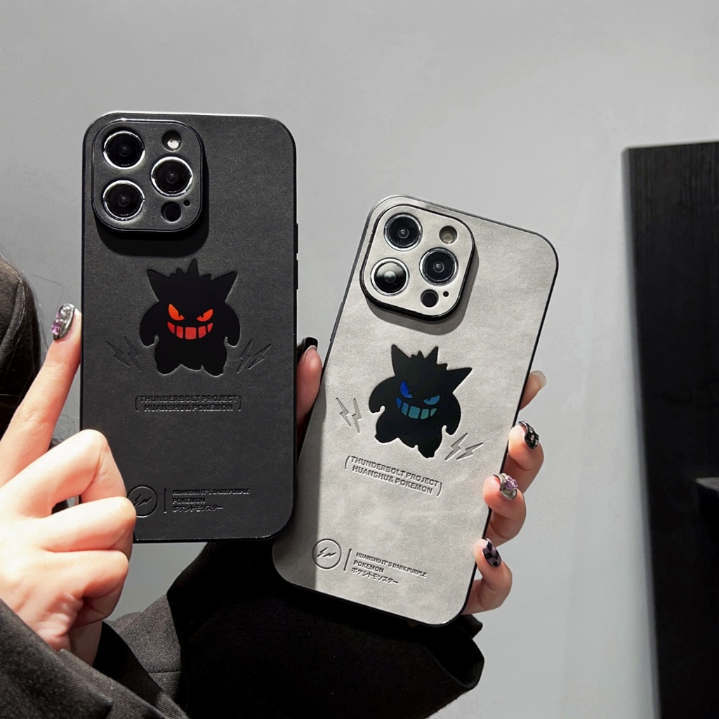 การ์ตูนอินเทรนด์ Cool Laser Geng Gui สําหรับ iPhone 16 Pro Max 16 15 14 13 12 11 X XR XS Mxs 7/8 Plus หนึ่งกรณีส่วนบุคคลเต็มแพ็คหนังเทียมเคสโทรศัพท์แฟชั่น