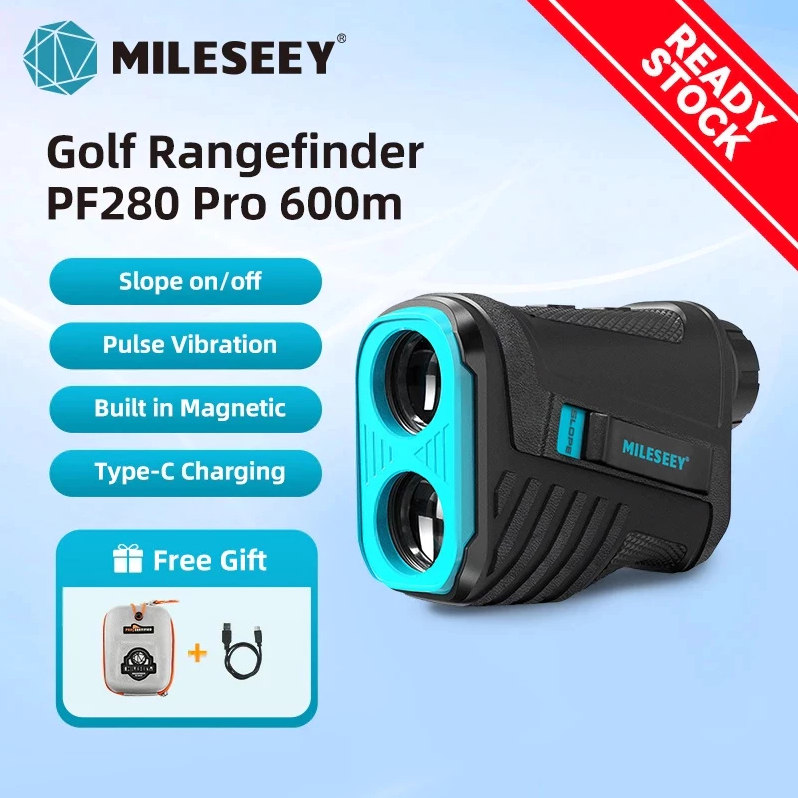 MILESEEY Rechargeable Telescope Laser Range Finder Digital Distance Meter Hunting Monocular LCD Disp