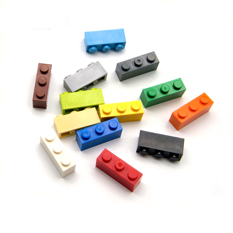 10pcs หนา 1x3 Dot DIY Building Blocks ตัวเลขอิฐการศึกษา Creative ขนาดใช้งานร่วมกับ 3622 ของเล่นเด็ก Choice