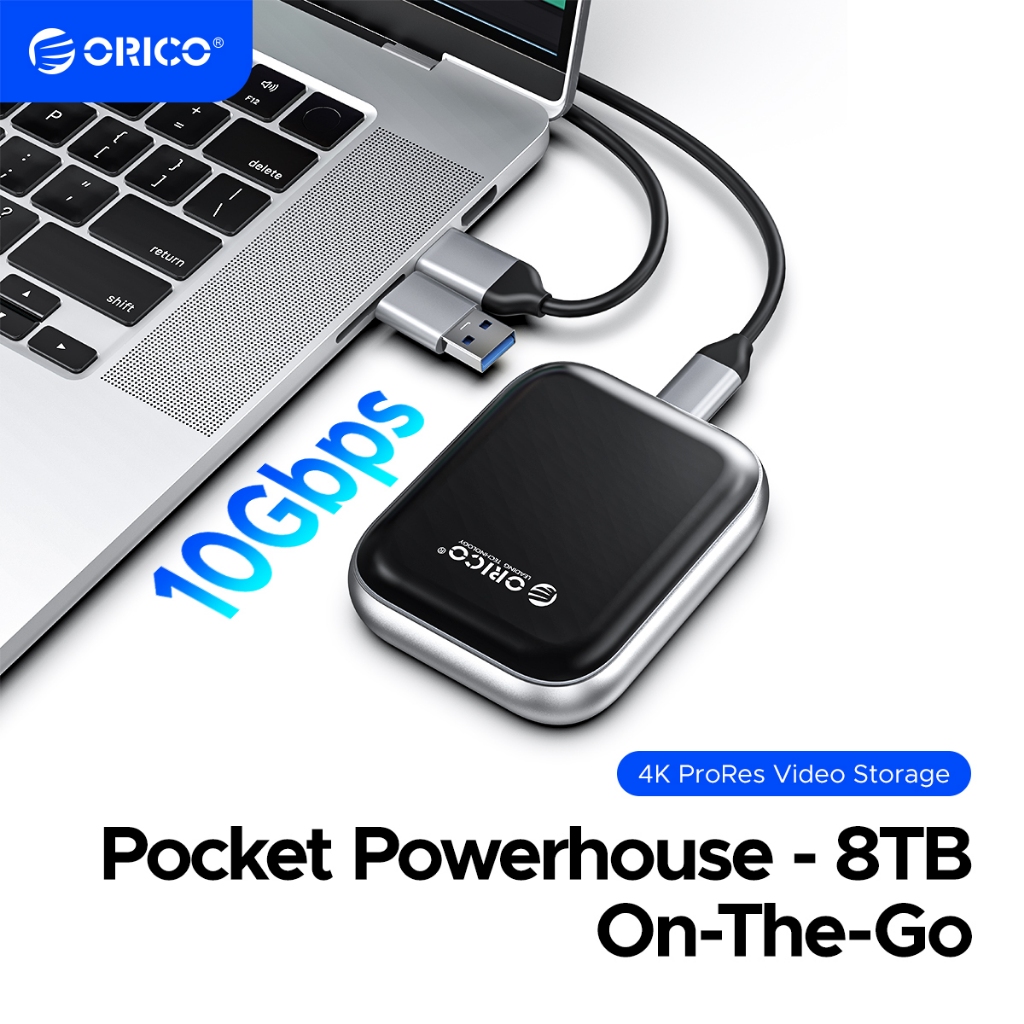 ORICO 1TB 2TB Portable SSD External Solid State Drive 1000MB/s Type-C USB3.2 for iPhone 17 (A5MAX)