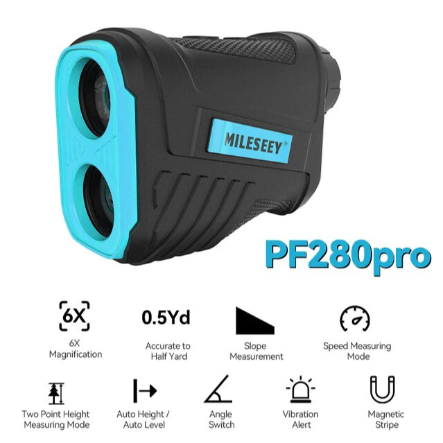 MILESEEY Rechargeable Telescope Laser Range Finder Digital Distance Meter Hunting Monocular LCD Display (600M/656 Yard) ราคา ถูกที่สุด ดีลบีเคเค แกลเลอรีภาพที่ 6