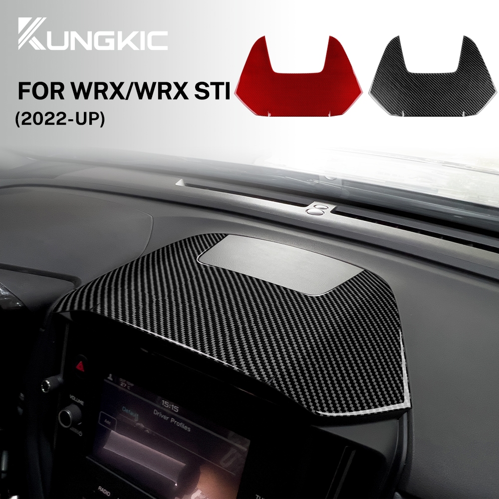 KUNGKIC คาร์บอนไฟเบอร์อ่อนสําหรับ Subaru WRX/WRX STI 2022-2025 คอนโซลกลางหน้าจอนําทางตกแต่งสติกเกอร์