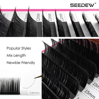 Seedew 0.07 L/LJ/LB/LC/LD ขนตารูปตัว L ขนตางอน สไตล์จีน foxy ขนตาLB ขนตาต่อ Fox Series ปลอม