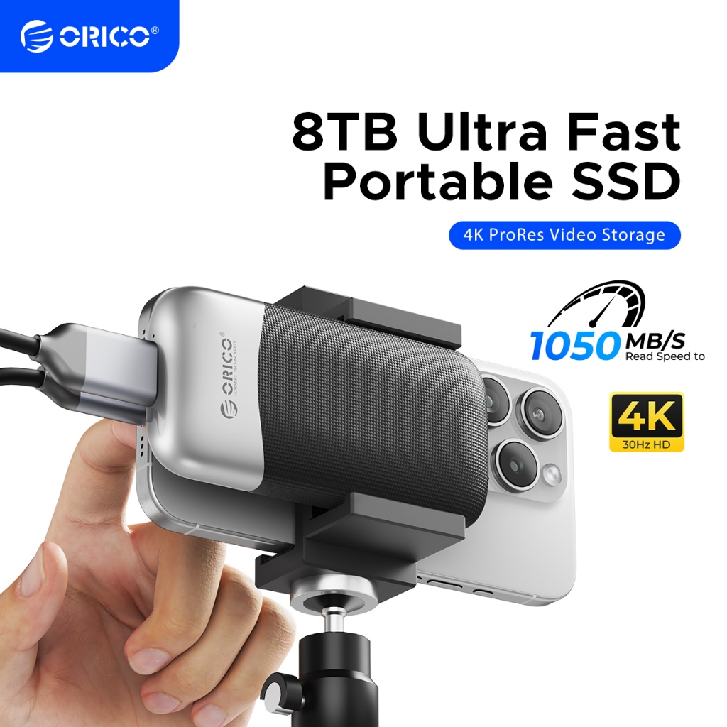 ORICO Portable SSD 1TB 2TB 4TB 8TB External Solid State Drive 1000MB/s Mobile Hard Drive (M5MAX)