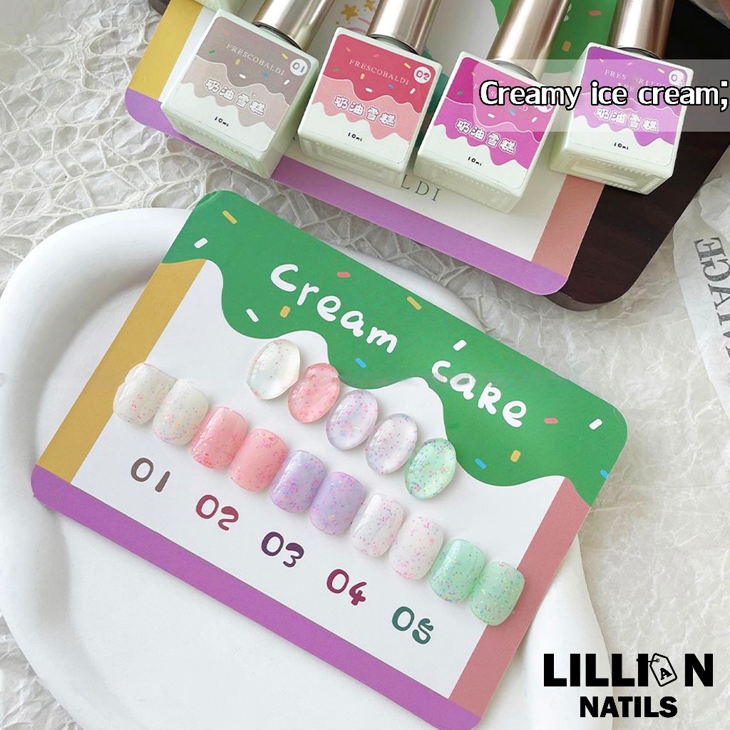 พร้อมส่งในไทย XIAOYING 5สี เจลกึ่งซึมผ่าน สีทาเล็บเจล ชุดยาทาเล็บสี สีเจล10ml 1กระดาษแข็งเปล่า