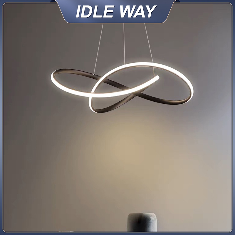 โคมไฟแขวน โคมไฟแบบเส้นตรง ไฟ LED สำหรับห้องรับประทานอาหารและห้องนั่งเล่น