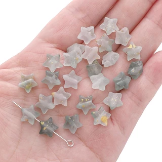 10*9 มม.50 ชิ้น/ถุงอะคริลิค Dot Gold Bead Pentagram สําหรับเครื่องประดับ DIY ทําอุปกรณ์เสริม