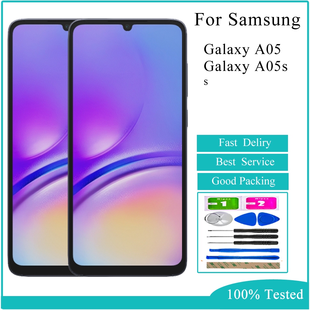สําหรับ Samsung Galaxy A05 A05s จอแสดงผล LCD เปลี่ยนหน้าจอสัมผัส
