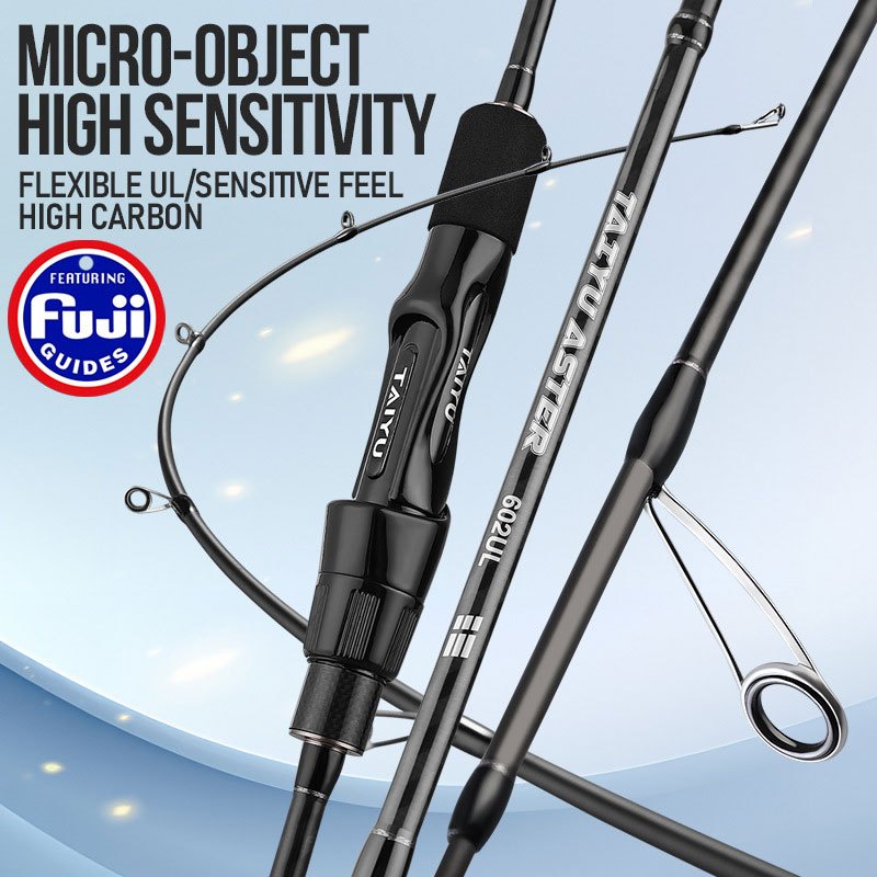 FUJI "O" Guide Ultral Light Fishing Rod ยืดหยุ่น UL Spinning Rod 1.74M-2.04M High Carbon Tip Part