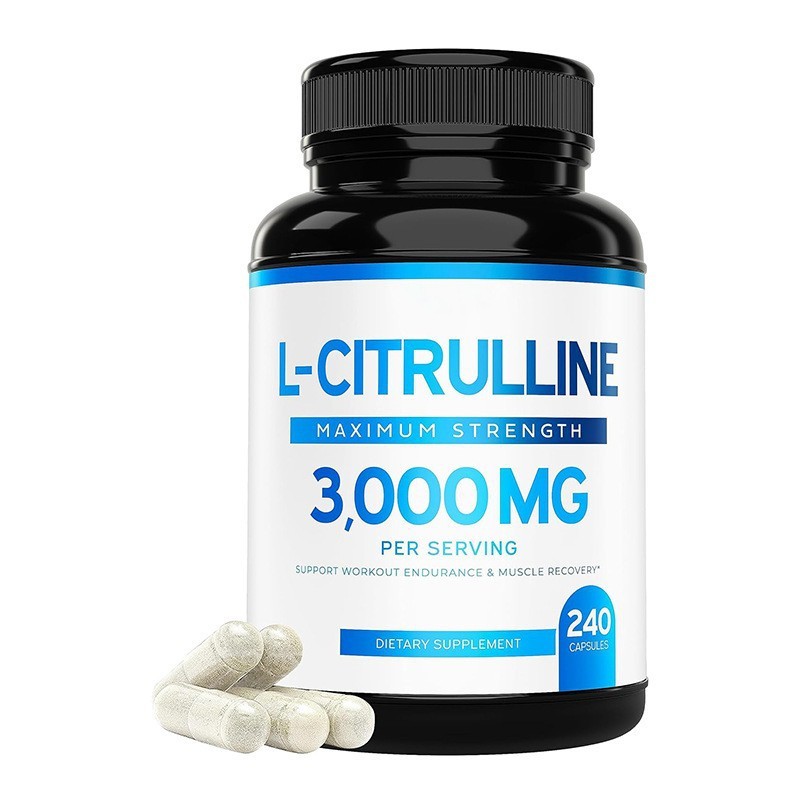 อาหารเสริม L-Citrulline ปรับปรุงการไหลของเลือดและความอดทน 240 เม็ดผู้ผลิตขายตรง