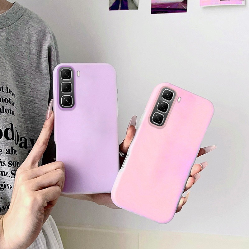 Jelly Texture สําหรับ Infinix Hot 50 Pro + 4G X6880 X6881 X6882 กันกระแทกนุ่มโทรศัพท์ปลอกปกหลัง