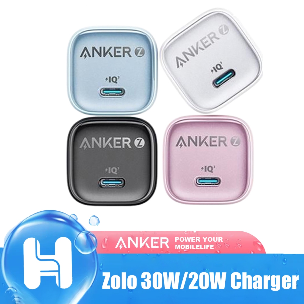 เครื่องชาร์จ Anker Zolo 30W/20W เทคโนโลยี GaN การชาร์จอย่างรวดเร็วและเสถียรมากขึ้น