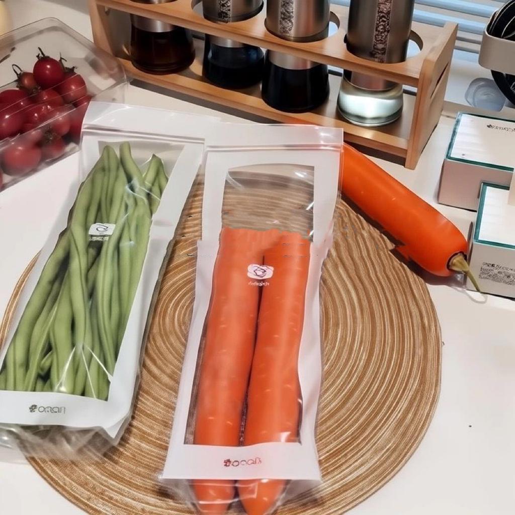 ถุงเก็บความสดแบบใช้ซ้ําได้, ถุงเก็บสดเกรดอาหารปิดผนึก, ถุงหนาและหนาแน่นในครัวเรือน, เหมาะสําหรับตู้เย็นในครัว, ตู้แช่, ที่เก็บแยกระ - รูปที่ 3